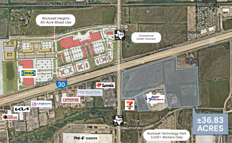 rockwall acquired image